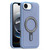 iPhone 17e / 16e Silver Shield MagSafe Holder Shockproof Phone Case - Blue