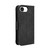 iPhone 17e / 16e Skin Feel Calf Texture Card Slots Leather Phone Case - Black