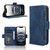 iPhone 17e / 16e Skin Feel Calf Texture Card Slots Leather Phone Case - Blue