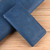 iPhone 17e / 16e Skin Feel Calf Texture Card Slots Leather Phone Case - Blue