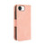 iPhone 17e / 16e Skin Feel Calf Texture Card Slots Leather Phone Case - Pink
