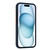 iPhone 17e / 16e Skin Feel Card Contrast Color Button TPU Phone Case - Dark Blue
