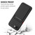iPhone 17e / 16e Skin Feel Card Contrast Color Button TPU Phone Case - Dark Blue
