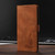 iPhone 17e / 16e Skin Feel Embossed Feather Leather Phone Case - Brown