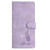 iPhone 17e / 16e Skin Feel Embossed Feather Leather Phone Case - Purple