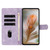 iPhone 17e / 16e Skin Feel Embossed Feather Leather Phone Case - Purple