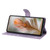 iPhone 17e / 16e Skin Feel Embossed Feather Leather Phone Case - Purple