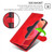 iPhone 17e / 16e Skin Feel Magnetic Buckle Leather Phone Case - Red