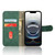 iPhone 17e / 16e Skin Feel Magnetic Flip Leather Phone Case - Green