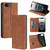 iPhone 17e / 16e Skin Feel Magnetic Leather Phone Case - Light Brown