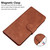 iPhone 17e / 16e Skin Feel Pure Color Flip Leather Phone Case - Brown