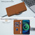 iPhone 17e / 16e Skin Feel Solid Color Leather Phone Case with Lanyard - Brown