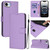 iPhone 17e / 16e Skin Feel Solid Color Leather Phone Case with Lanyard - Lavender Purple