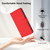 iPhone 17e / 16e Skin Feel Solid Color Leather Phone Case with Lanyard - Red