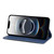 iPhone 17e / 16e Skin Feel Splicing Leather Phone Case - Blue