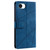 iPhone 17e / 16e Skin Feel Splicing Leather Phone Case - Blue