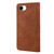iPhone 17e / 16e Skin Feel Splicing Leather Phone Case - Brown
