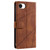 iPhone 17e / 16e Skin Feel Splicing Leather Phone Case - Brown