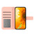 iPhone 17e / 16e Skin Feel Sun Flower Embossed Flip Leather Phone Case with Lanyard - Pink