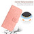 iPhone 17e / 16e Skin Feel Sun Flower Embossed Flip Leather Phone Case with Lanyard - Pink