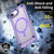 iPhone 17e / 16e Skin Feel TPU + PC MagSafe Magnetic Phone Case - Transparent Purple