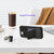 iPhone 17e / 16e Skin Feel TPU Hidden Mirror Card Bag Phone Case with Stand - Black