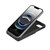 iPhone 17e / 16e Skin Feel TPU Hidden Mirror Card Bag Phone Case with Stand - Black