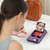 iPhone 17e / 16e Skin Feel TPU Hidden Mirror Card Bag Phone Case with Stand - Dark Purple