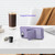 iPhone 17e / 16e Skin Feel TPU Hidden Mirror Card Bag Phone Case with Stand - Light Purple