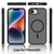 iPhone 17e / 16e Skin Feel TPU Hybrid PC MagSafe Phone Case - Black