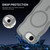 iPhone 17e / 16e Skin Feel Wave Texture MagSafe Phone Case - Grey