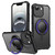 iPhone 17e / 16e Skin Sense Rotation Stand Semi-transparent Magsafe Phone Case - Deep Purple
