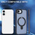 iPhone 17e / 16e Skin-feel MagSafe Holder PC Hybrid TPU Phone Case - Dark Blue