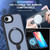 iPhone 17e / 16e Skin-feel MagSafe Holder PC Hybrid TPU Phone Case - Dark Blue