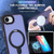 iPhone 17e / 16e Skin-feel MagSafe Holder PC Hybrid TPU Phone Case - Dark Purple