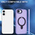 iPhone 17e / 16e Skin-feel MagSafe Holder PC Hybrid TPU Phone Case - Purple