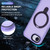 iPhone 17e / 16e Skin-feel MagSafe Holder PC Hybrid TPU Phone Case - Purple