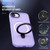 iPhone 17e / 16e Skin-feel MagSafe Holder PC Hybrid TPU Phone Case - Purple