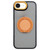 iPhone 17e / 16e Skin-feel Two-color Edge Strips 360 MagSafe Holder Phone Case - Orange