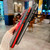 iPhone 17e / 16e Skin-feel Two-color Edge Strips 360 MagSafe Holder Phone Case - Red
