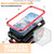 iPhone 17e / 16e Sliding Camera IP68 Waterproof Holder Phone Case - Red