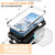 iPhone 17e / 16e Sliding Camera IP68 Waterproof Holder Phone Case - Silver