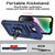iPhone 17e / 16e Sliding Camshield Holder Phone Case - Blue