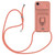 iPhone 17e / 16e Sliding Camshield Magnetic Card Holder Silicone Phone Case with Lanyard - Pink