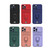 iPhone 17e / 16e Sliding Camshield Magnetic Card Holder Silicone Phone Case with Lanyard - Red