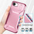 iPhone 17e / 16e Sliding Camshield Phone Case - Pink + Rose Red
