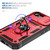 iPhone 17e / 16e Sliding Camshield TPU + PC Phone Case with Holder - Red+Black
