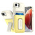 iPhone 17e / 16e Sliding Card Holder Integrated Phone Case with Kickstand - Beige Yellow