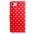 iPhone 17e / 16e Small Dots Pattern Vegan Leather Phone Case - Red
