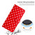 iPhone 17e / 16e Small Dots Pattern Vegan Leather Phone Case - Red